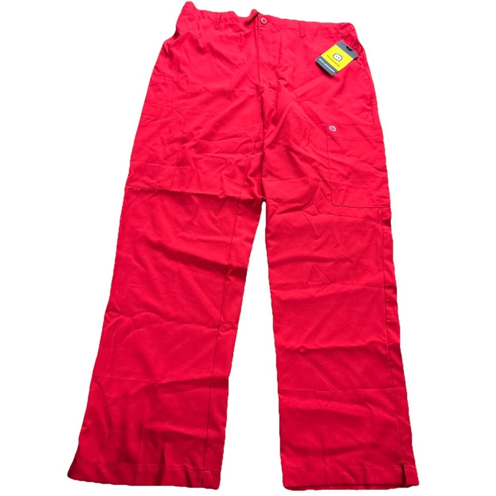 wonderwink scrub pants Mens Large Red Modern Fit
